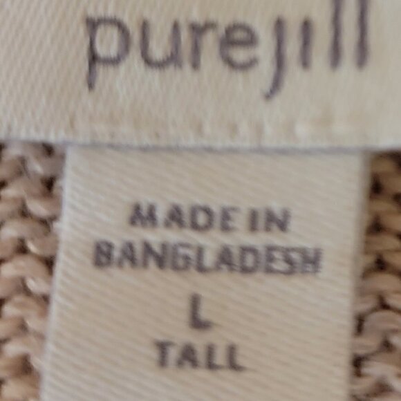 Pure Jill  one button cardigan - Oatmeal- sz Large Tall - Picture 5 of 5